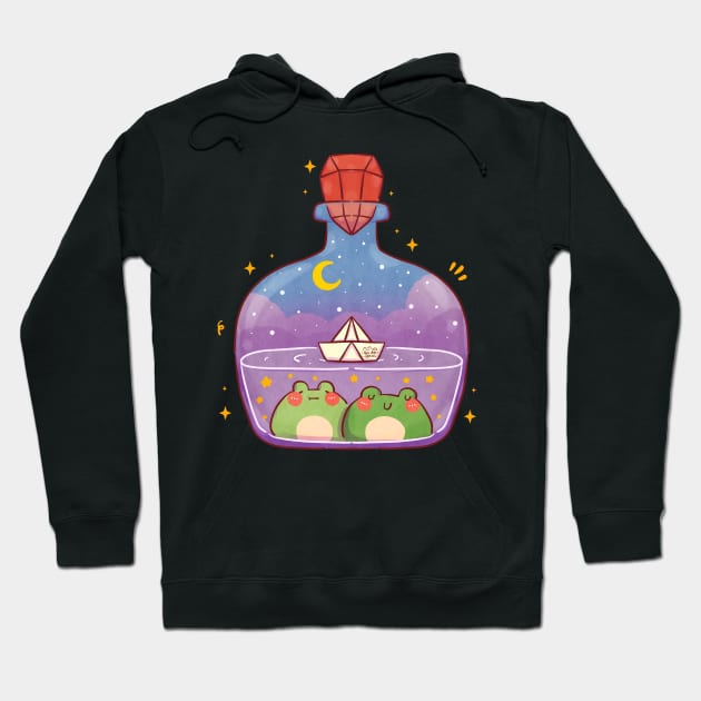 Froggie Magic Potion Hoodie by Nas.ArtSpace